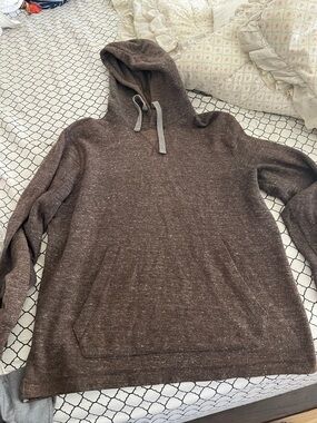 Banana Republic Brown Hooded Knit Sweater